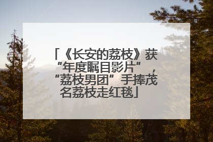 《长安的荔枝》获“年度瞩目影片”，“荔枝男团”手捧茂名荔枝走红毯