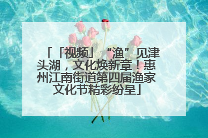 「视频」“渔”见津头湖，文化焕新章！惠州江南街道第四届渔家文化节精彩纷呈