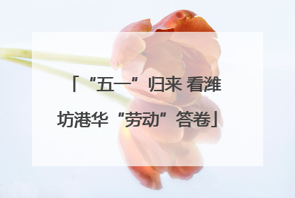 “五一”归来 看潍坊港华“劳动”答卷