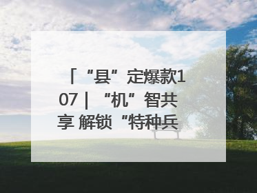 “县”定爆款107｜“机”智共享 解锁“特种兵团”的N种可能