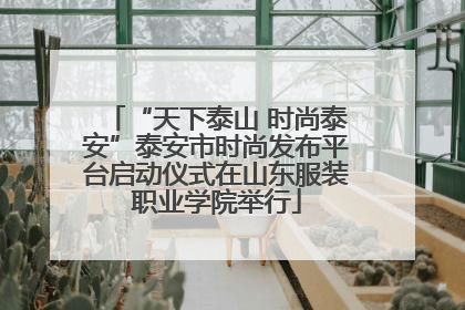 “天下泰山 时尚泰安”泰安市时尚发布平台启动仪式在山东服装职业学院举行