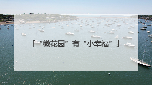 “微花园”有“小幸福”