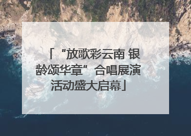 “放歌彩云南 银龄颂华章”合唱展演活动盛大启幕