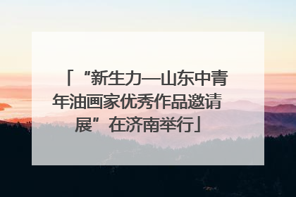 “新生力—山东中青年油画家优秀作品邀请展”在济南举行