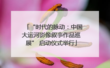 “时代的脉动：中国大运河影像叙事作品巡展” 启动仪式举行