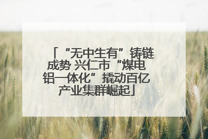 “无中生有”铸链成势 兴仁市“煤电铝一体化”撬动百亿产业集群崛起