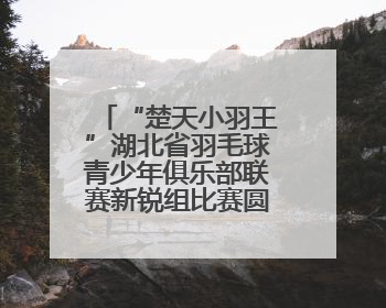 “楚天小羽王”湖北省羽毛球青少年俱乐部联赛新锐组比赛圆满落幕
