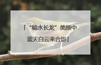 “输水长龙”美颜中 蓝天白云来合影
