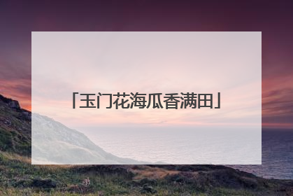 玉门花海瓜香满田