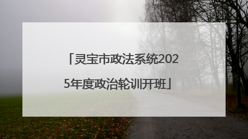 灵宝市政法系统2025年度政治轮训开班