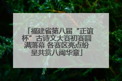 福建省第八届“正谊杯”古诗文大赛初赛圆满落幕 各赛区亮点纷呈共赏八闽华章