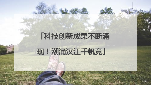 科技创新成果不断涌现！潮涌汉江千帆竞