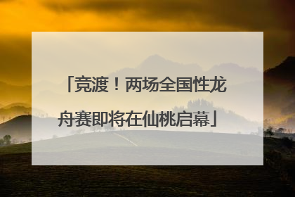 竞渡！两场全国性龙舟赛即将在仙桃启幕