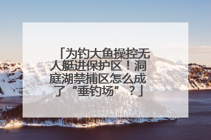 为钓大鱼操控无人艇进保护区！洞庭湖禁捕区怎么成了“垂钓场”？