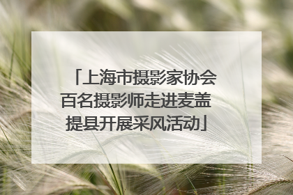 上海市摄影家协会百名摄影师走进麦盖提县开展采风活动