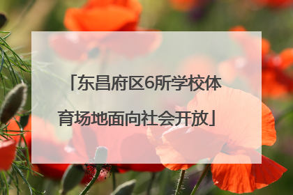 东昌府区6所学校体育场地面向社会开放