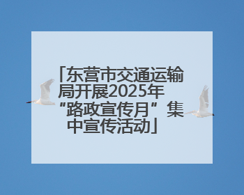 东营市交通运输局开展2025年“路政宣传月”集中宣传活动