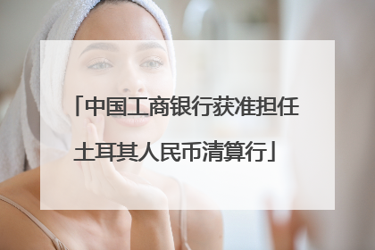 中国工商银行获准担任土耳其人民币清算行