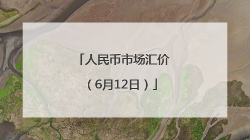人民币市场汇价（6月12日）