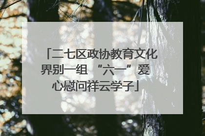 二七区政协教育文化界别一组 “六一”爱心慰问祥云学子