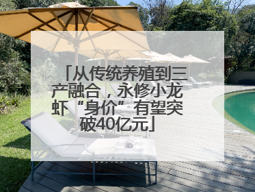 从传统养殖到三产融合，永修小龙虾“身价”有望突破40亿元