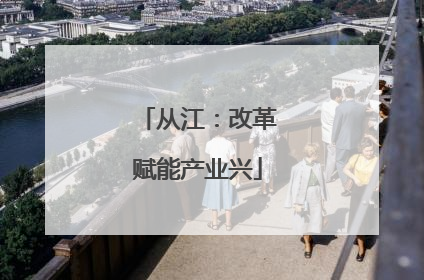 从江：改革赋能产业兴