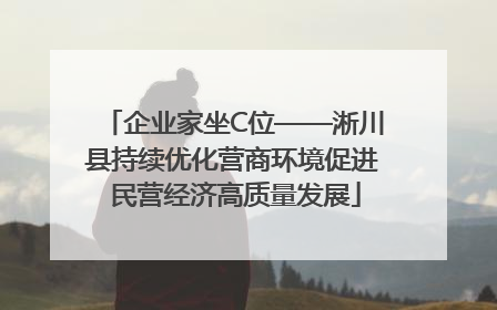 企业家坐C位——淅川县持续优化营商环境促进 民营经济高质量发展