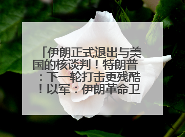 伊朗正式退出与美国的核谈判！特朗普：下一轮打击更残酷！以军：伊朗革命卫队空军高层指挥系统已被击垮