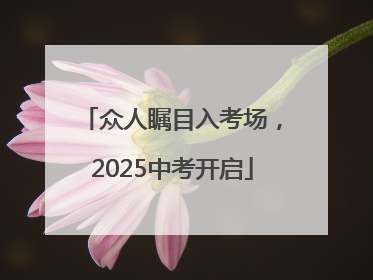 众人瞩目入考场，2025中考开启