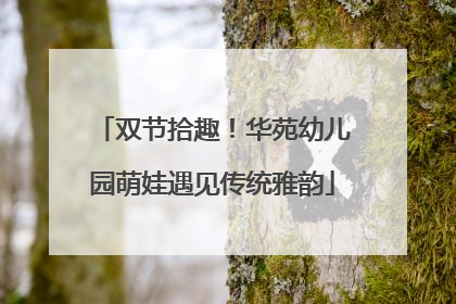 双节拾趣！华苑幼儿园萌娃遇见传统雅韵