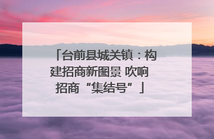 台前县城关镇：构建招商新图景 吹响招商“集结号”