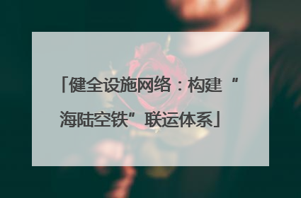 健全设施网络：构建“海陆空铁”联运体系