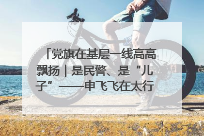 党旗在基层一线高高飘扬｜是民警、是“儿子”——申飞飞在太行山中的一线坚守