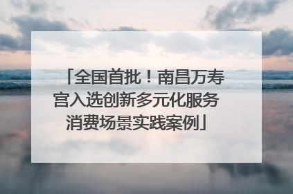 全国首批！南昌万寿宫入选创新多元化服务消费场景实践案例