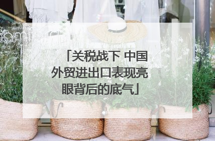 关税战下 中国外贸进出口表现亮眼背后的底气