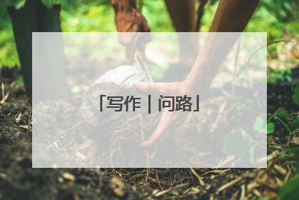 写作｜问路