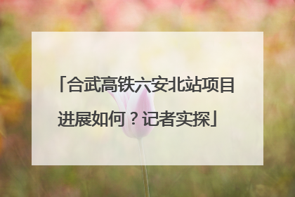 合武高铁六安北站项目进展如何？记者实探