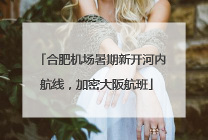 合肥机场暑期新开河内航线，加密大阪航班