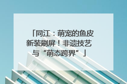 同江：萌宠的鱼皮新装刷屏！非遗技艺与“萌态跨界”