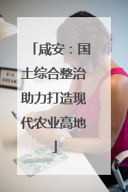咸安：国土综合整治助力打造现代农业高地