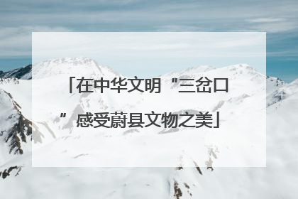 在中华文明“三岔口”感受蔚县文物之美