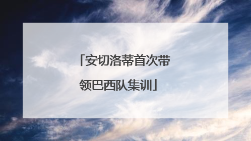 安切洛蒂首次带领巴西队集训