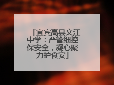 宜宾高县文江中学：严管细控保安全，凝心聚力护食安