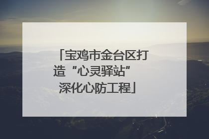 宝鸡市金台区打造“心灵驿站” 深化心防工程