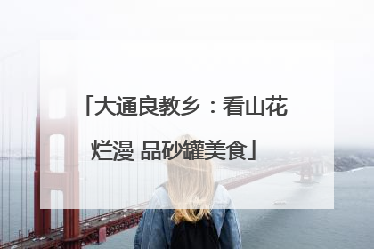 大通良教乡：看山花烂漫 品砂罐美食
