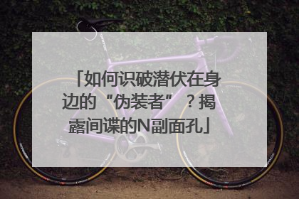 如何识破潜伏在身边的“伪装者”？揭露间谍的N副面孔