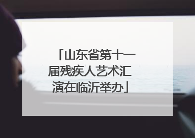 山东省第十一届残疾人艺术汇演在临沂举办