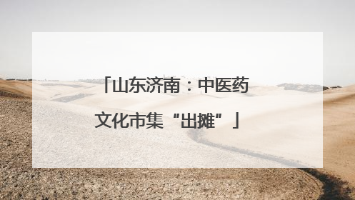 山东济南：中医药文化市集“出摊”