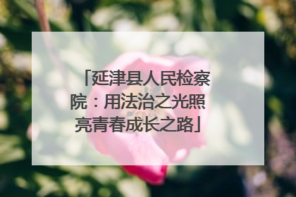 延津县人民检察院：用法治之光照亮青春成长之路