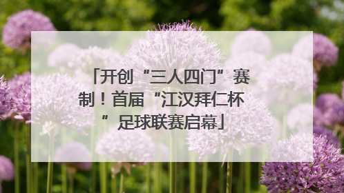 开创“三人四门”赛制！首届“江汉拜仁杯”足球联赛启幕